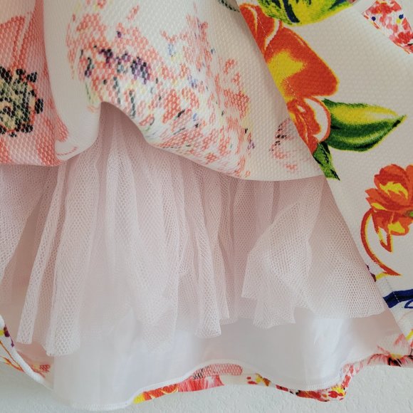 Dorissa Girls Floral Belted Dress - 2T - Picture 6 of 8